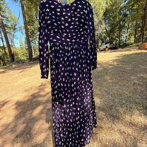 Vintage silk floral kimono fabric dress